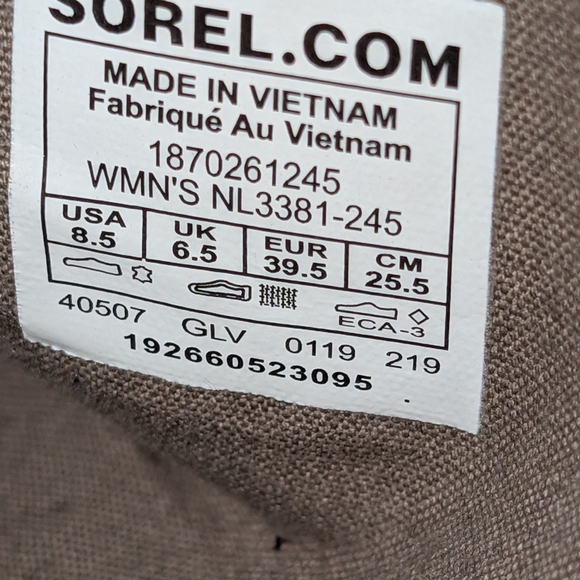 Sorel Dark Brown Ankle Boots 8.5. Excellent Condition Almost New. - Picture 6 of 8